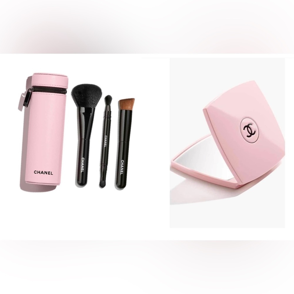 Chanel Limited Edition brush/mirror set